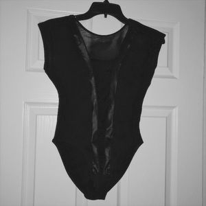 Black bodysuit.